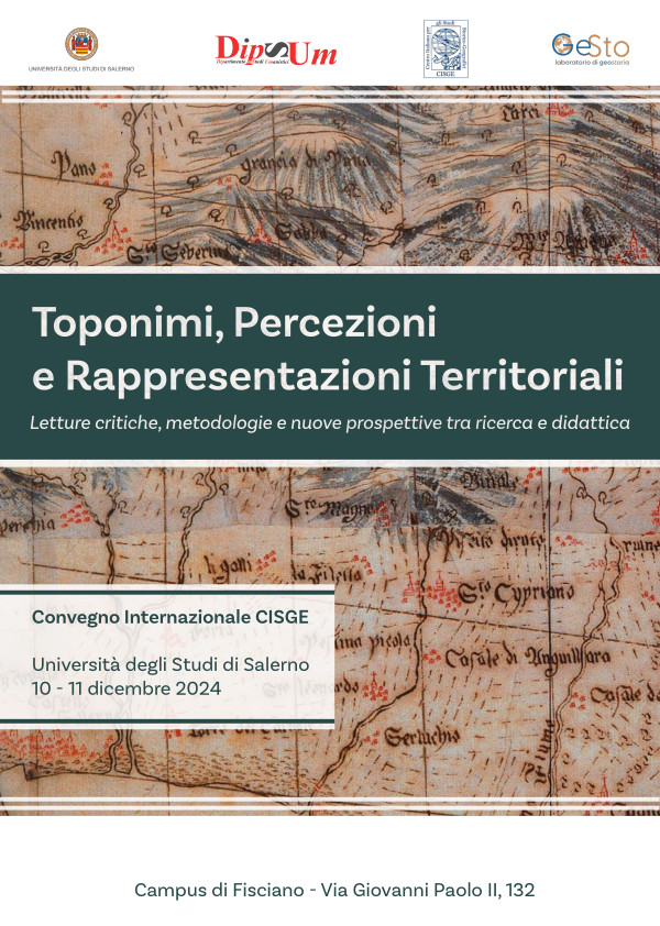 Toponimi, Percezioni e Rappresentazioni Territoriali.